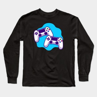 Game Controller Cartoon Long Sleeve T-Shirt